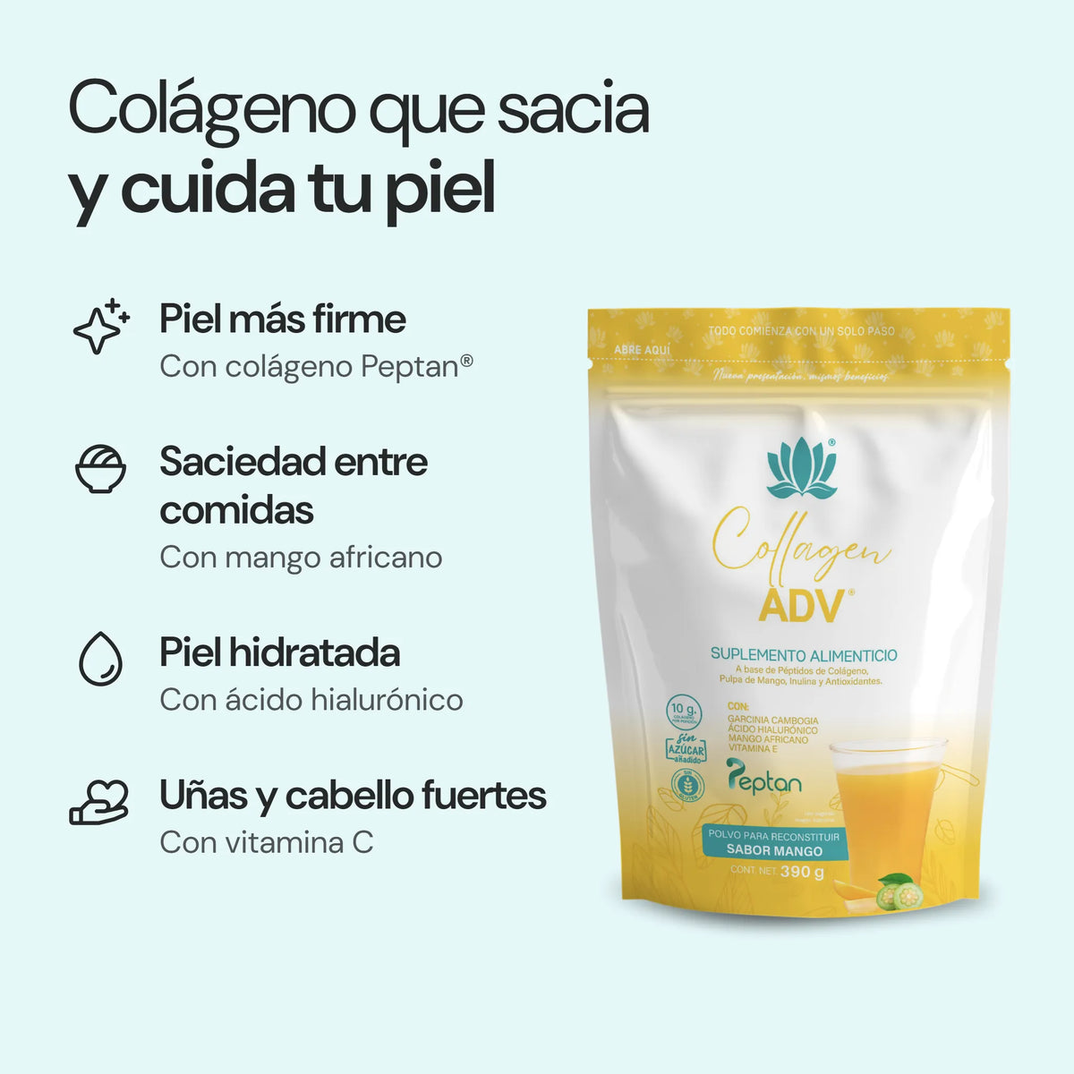 Collagen ADV Mango: beneficios principales