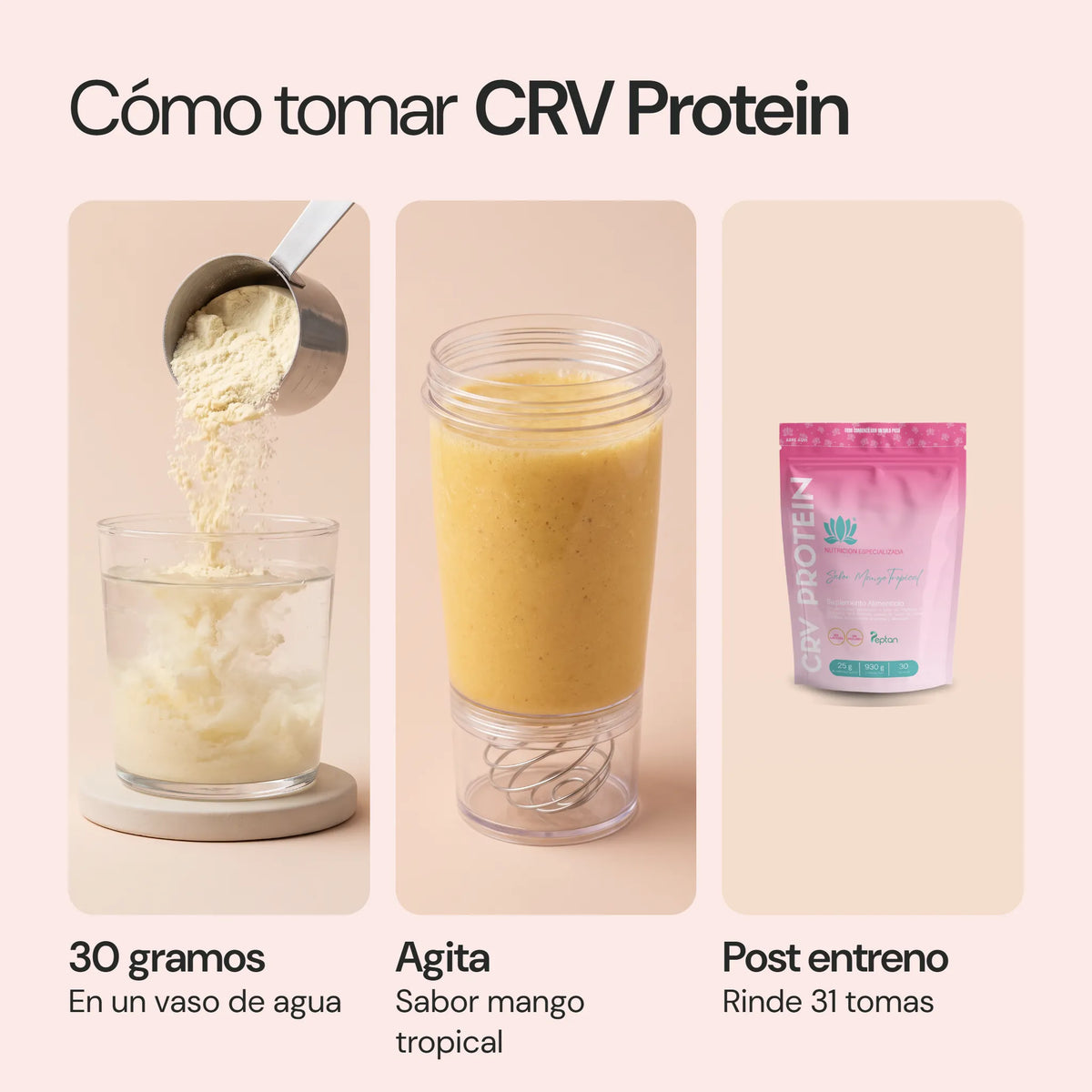 Cómo usar CRV Protein