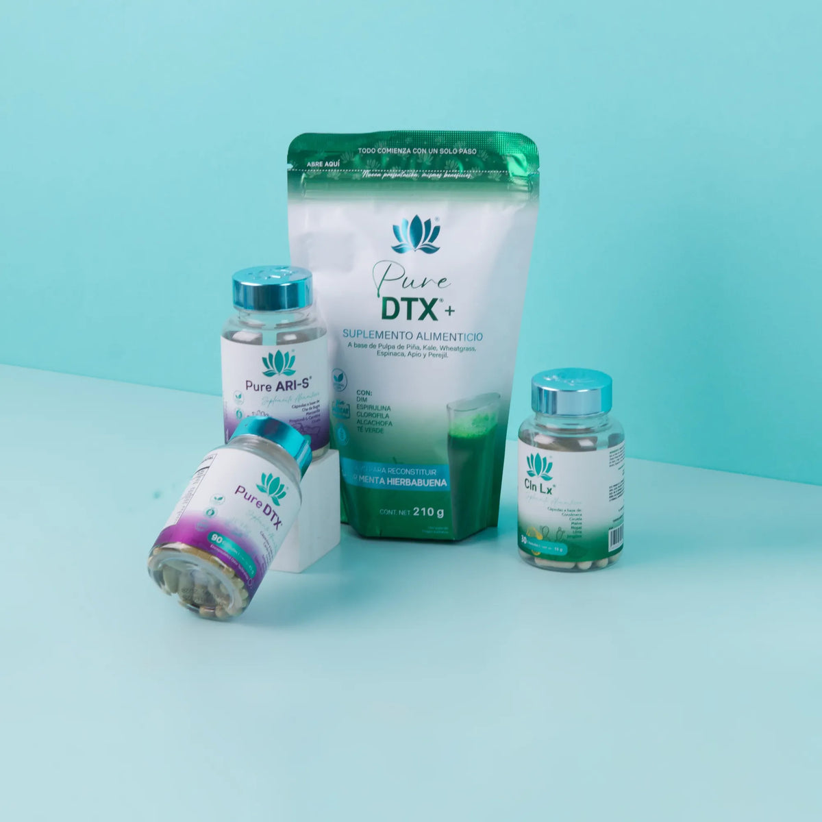 Kit Detox Hepa: Pure DTX+, CLN LX, Pure ARI-S y Pure DTX