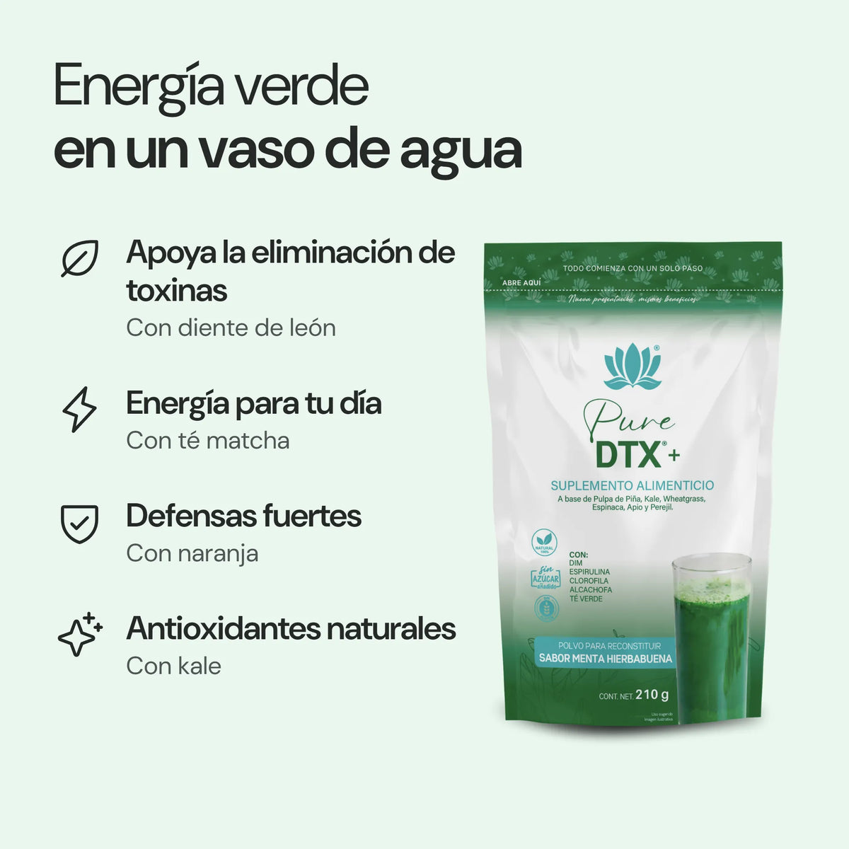 Pure DTX+: beneficios principales