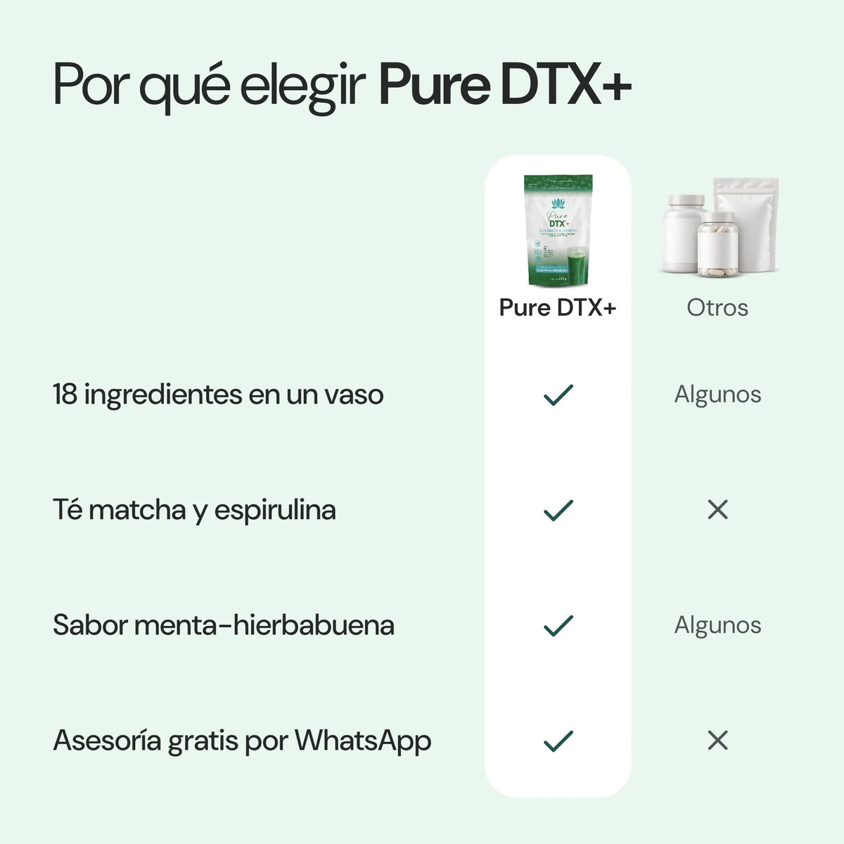 Por qué elegir Pure DTX+