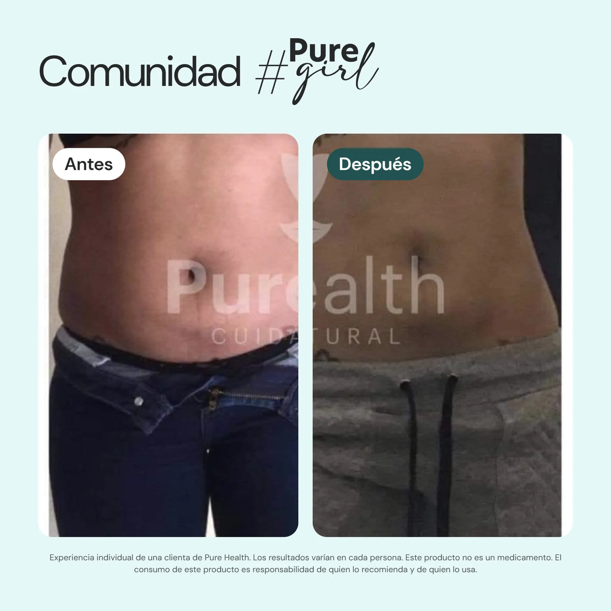 Antes y después de clientas con Pure FK FRT