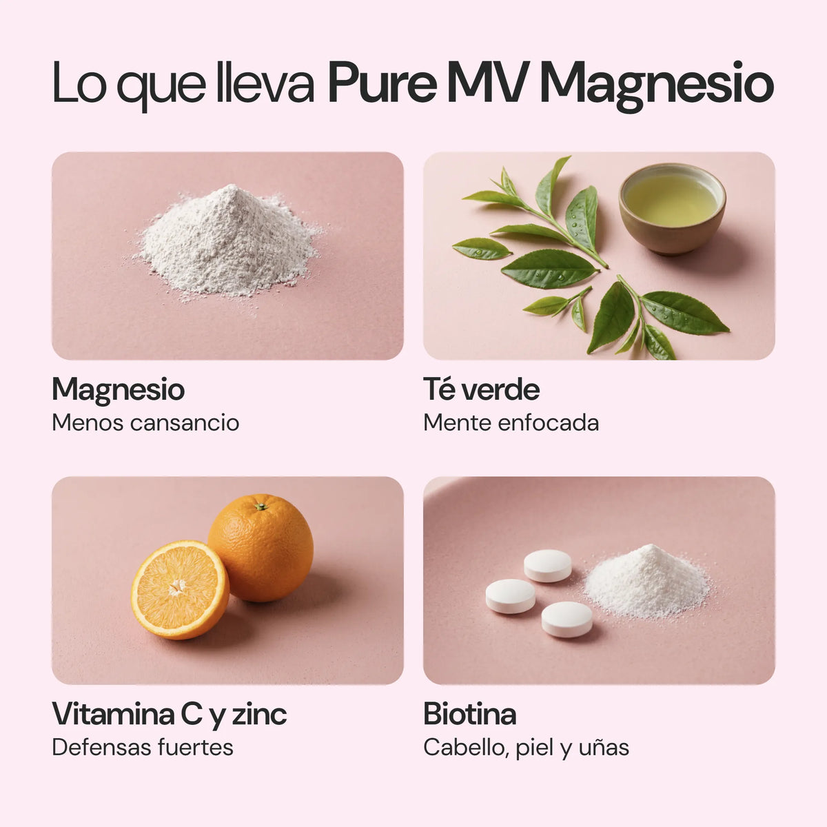 Ingredientes de Pure MV Magnesio