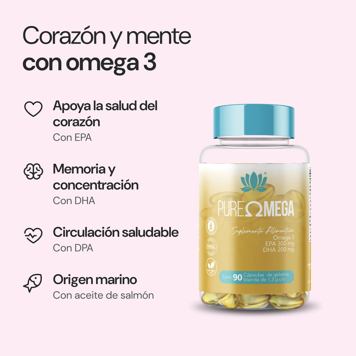 Pure Omega: beneficios principales
