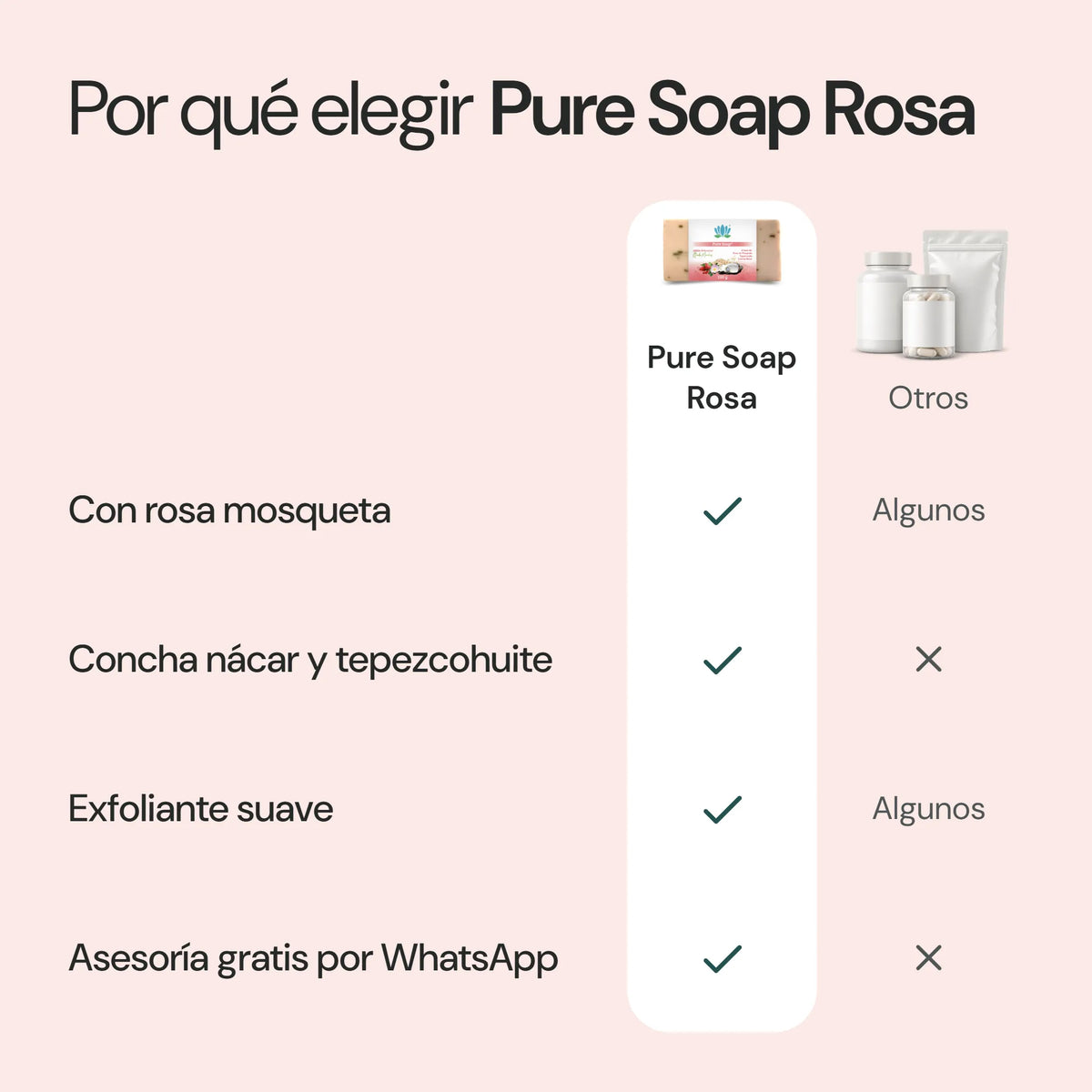 Por qué elegir Pure Soap Rosa
