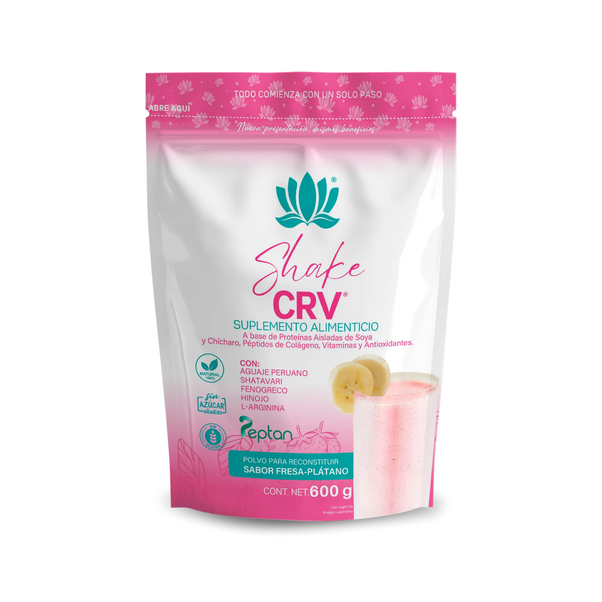 Shake CRV sabor fresa-plátano