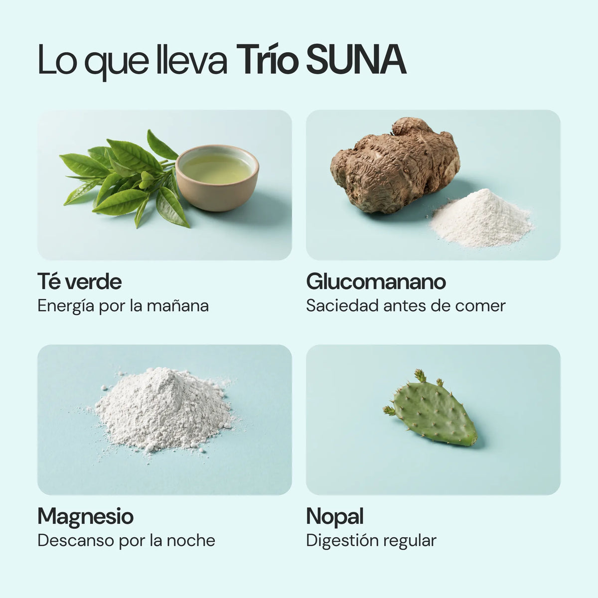 Ingredientes de Trío SUNA