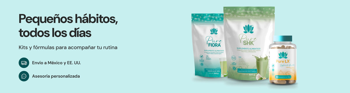 Productos de control de peso: Pure Fiora, Pure SHK y Pure LX