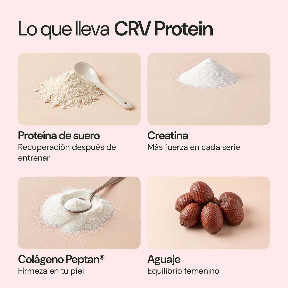 Ingredientes de CRV Protein