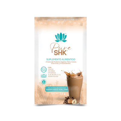 Muestra Pure SHK sabor choco avellana