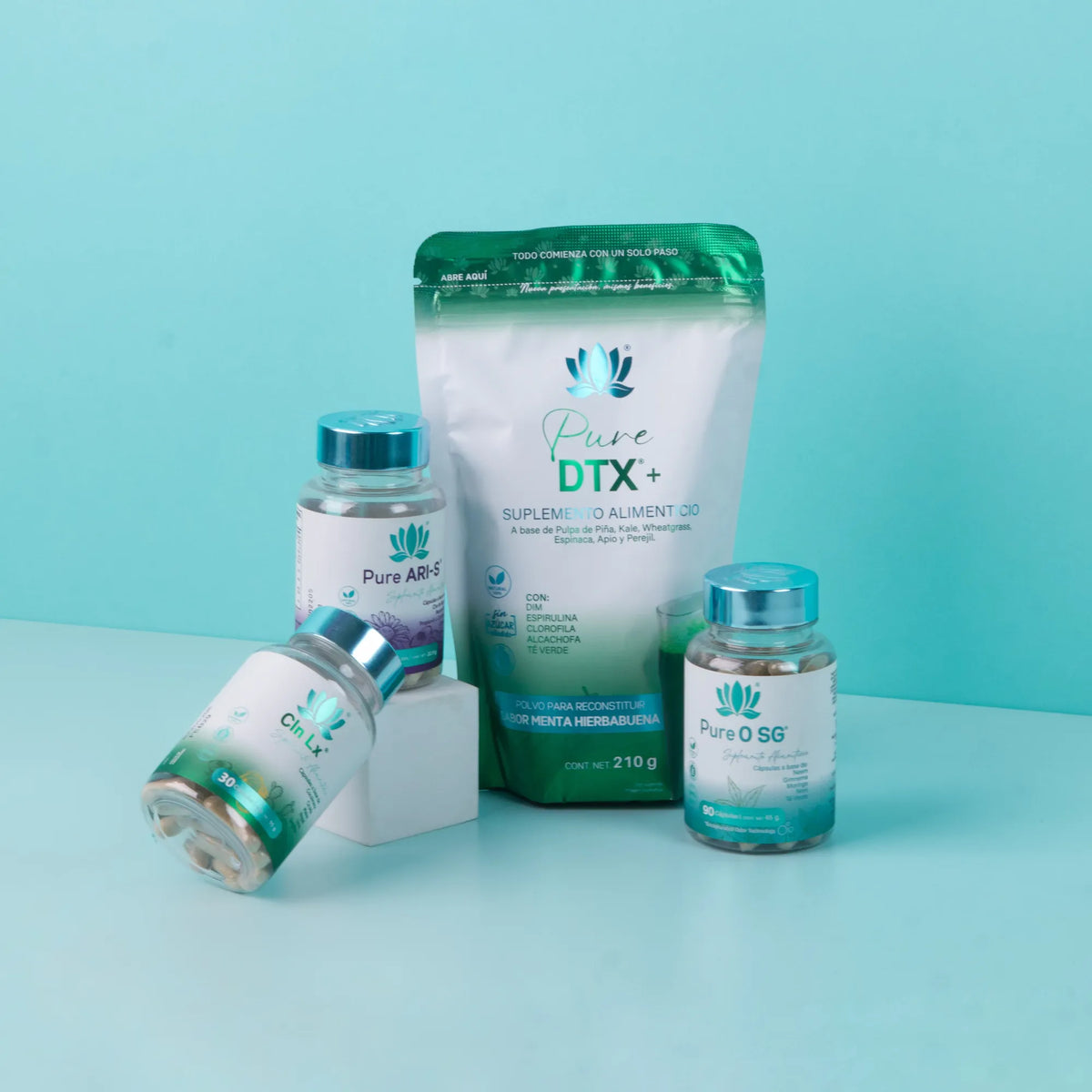 Kit Detox O-SG: Pure DTX+, CLN LX, Pure ARI-S y Pure O SG