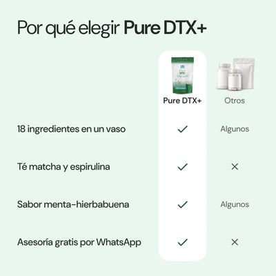 Por qué elegir Pure DTX+