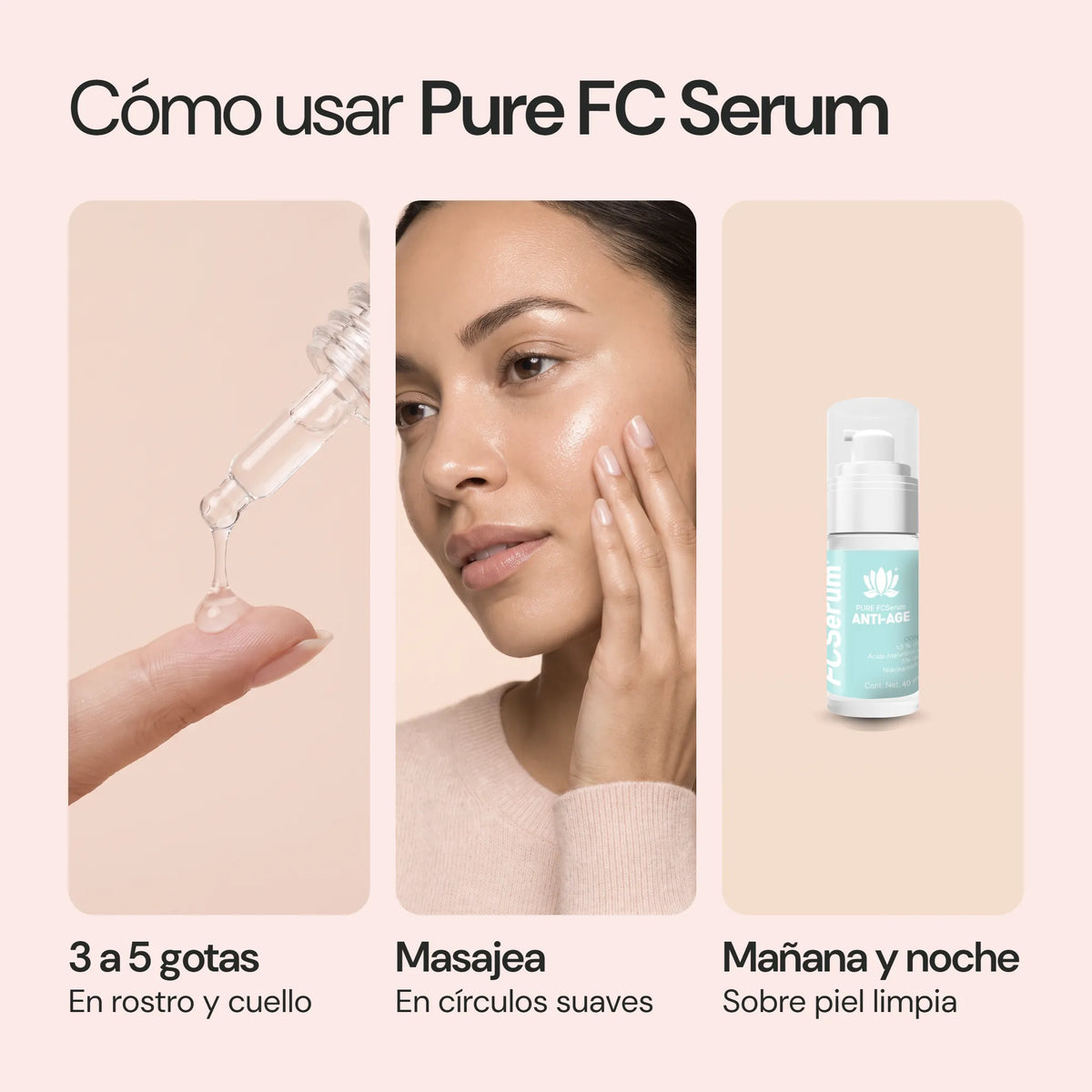 Cómo usar Pure FC Serum
