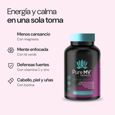 Pure MV Magnesio: beneficios principales