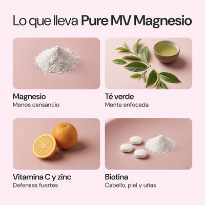 Ingredientes de Pure MV Magnesio