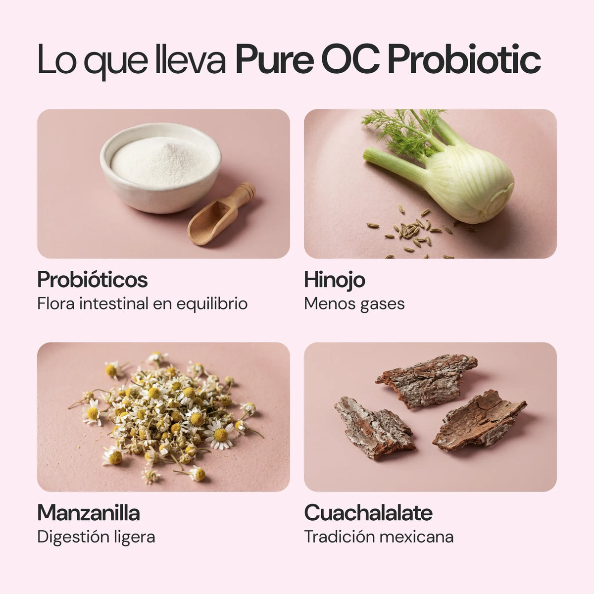 Ingredientes de Pure OC Probiotic