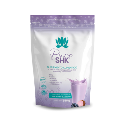 Pure SHK sabor taro blueberry