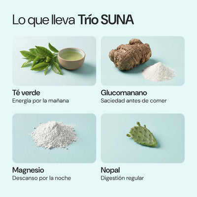Ingredientes de Trío SUNA